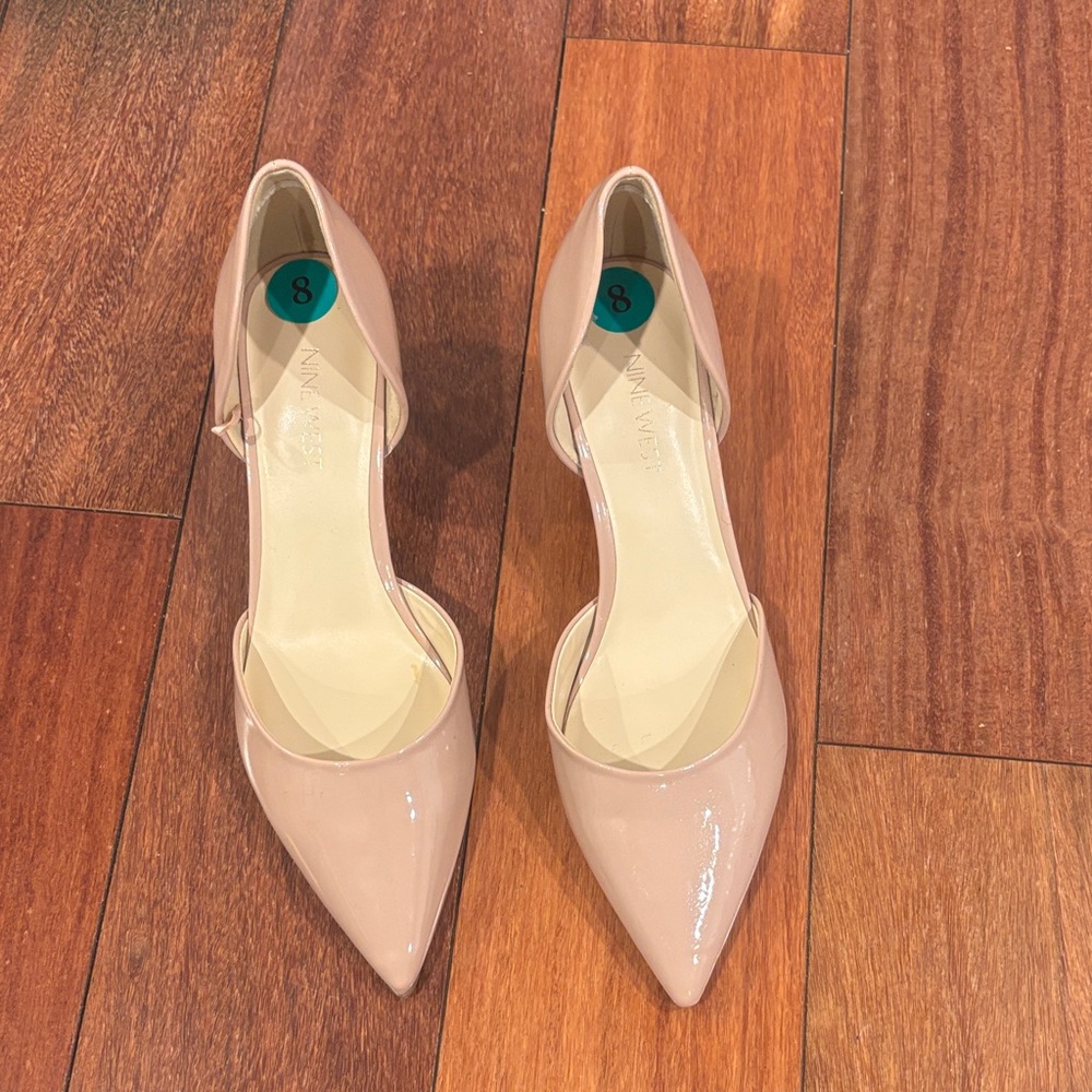 Nine West Blush Pink Patent Leather Heels